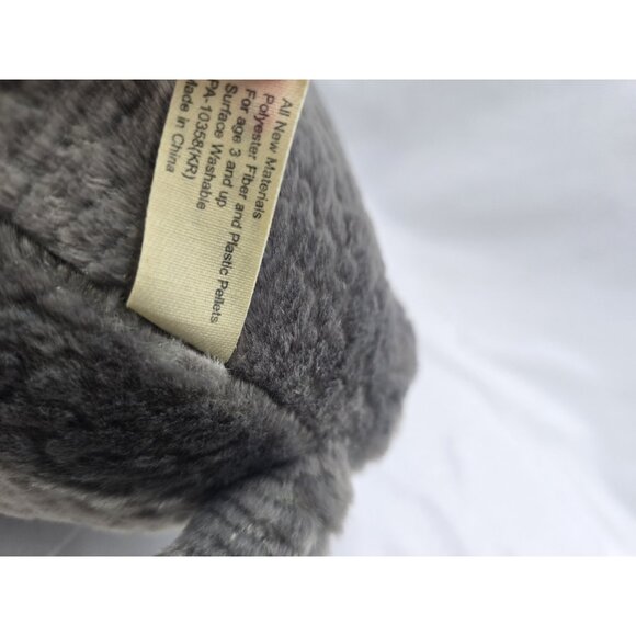 Magnussen Home RARE Gray Elephant Realistic Plush Stuffed Animal Toy Home Decor - Picture 14 of 16